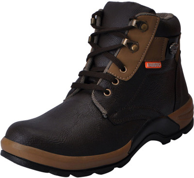 FAUSTO Hiking and Trekking Boots For Men(Black