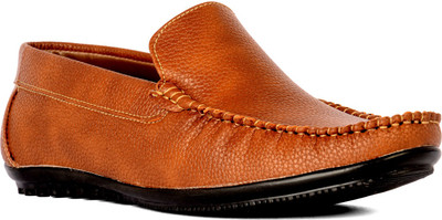 Sam Stefy Loafers For Men(Brown), Teak