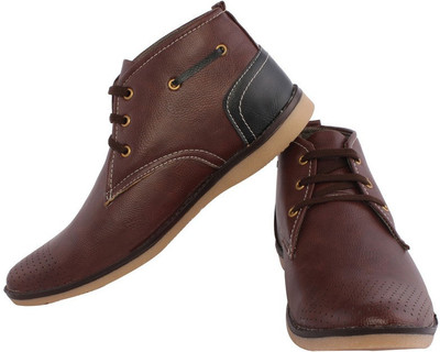 Footrest Casual Shoes For Men(Brown