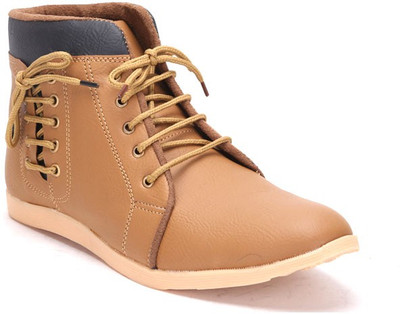 Kraasa 192 Boots For Men(Tan, Black