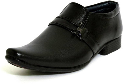 FBT 104 Slip On Shoes For Men(Black