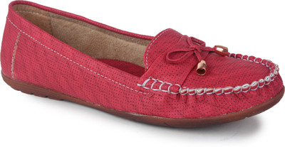 Swastik Loafers For Women(Red