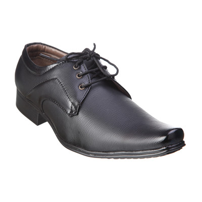 Kraasa Elegant Lace Up Shoes For Men(Black)