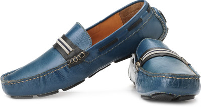 tZaro Elastic Blue Loafers For Men(Blue, Black, Grey), Mad blu