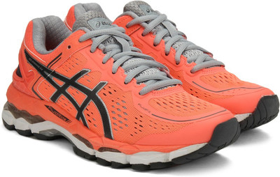 Asics Gel-Kayano 22 Women Running Shoes For Women(Pink, Black, Grey, Flash coral::carbon::silver grey 
Asics Gel-Kayano 22 Women Running Shoes For Women(Pink, Black, Grey, Flash coral::carbon::silver grey