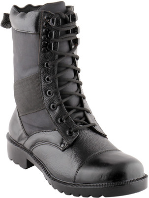 Metrogue Black Cloth Genuine Leather Patrolling Cum Ordinance Boot Boots For Men(Black, Black)
Metrogue Black Cloth Genuine Leather Patrolling Cum Ordinance Boot Boots For Men(Black, Black)