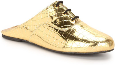 Chalk Studio Chalk Studio Metallic Croco Gold Casual Shoes Casuals For Women(Gold