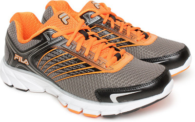 Fila Running Shoes For Men(Grey), Dk sil/blk/vib org