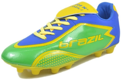 Vector X Brazil II Football Shoes For Men(Green), Green;blue