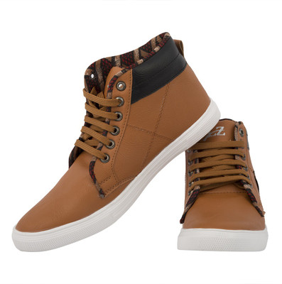 Lzee Boots For Men(Tan, Black