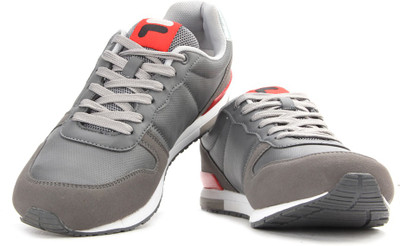 Fila Sneakers For Men(Grey), Gry/rd