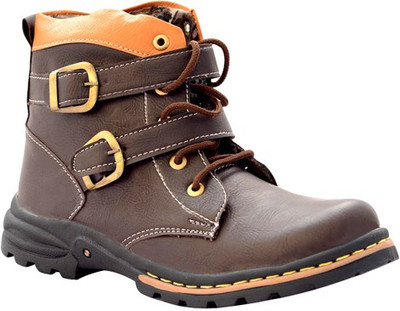 Smoky Dark Brown CowBoy Boots For Men(Brown)