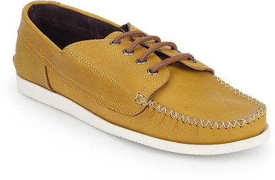 Arden Quody Pull Up Derby Casual Shoes For Men(Yellow)
