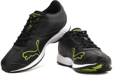 Puma Tazon VI DP Men Running Shoes For Men(Black, Green, Black - white lime punch