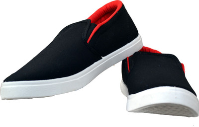 Nation Polo Club Buddies Canvas Shoes For Men(Red, Black