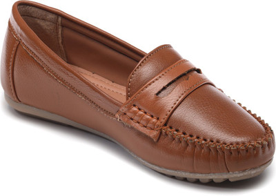 Bruno Manetti DVS-001-LB Loafers For Women(Tan