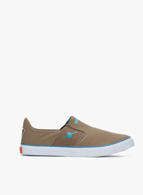 Sparx SM-214 Canvas Shoes For Men(Brown, Khaki t blue
