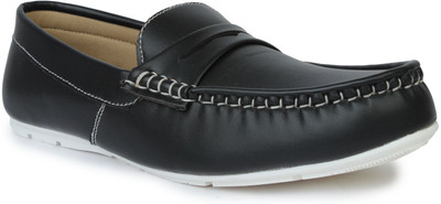 Vilax Casual Loafers For Men(Black, White