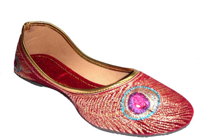 Om Overseas Ladies Jutis For Women(Red