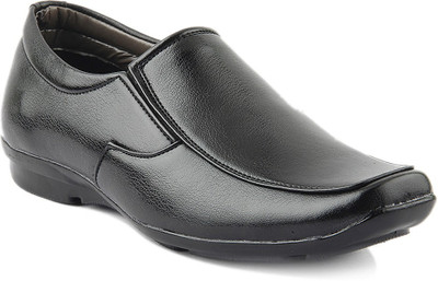 Golden Sparrow Slip On Shoes For Men(Black)