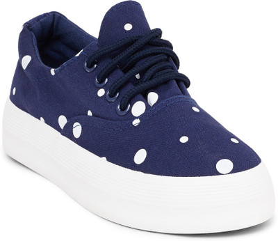 Shoetopia Canvas Shoes For Women(Blue)