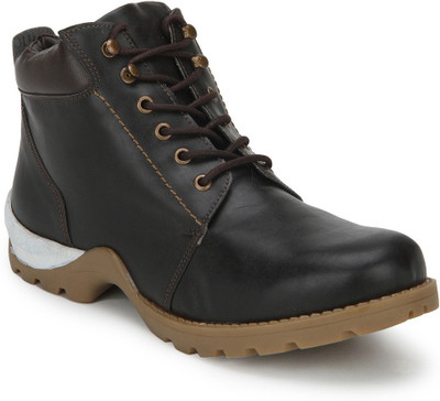 Knotty Derby Goyle Boots For Men(Brown