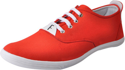 FAUSTO Red Men's Sneakers For Men(Red)