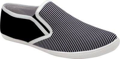 Best Walk Slip On Casual Shoes For Men(Black), Black::white
