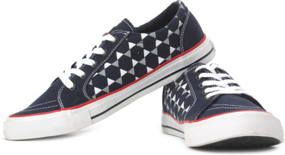 Sparx SM-89 Canvas Sneakers For Men(Blue, Grey, White)