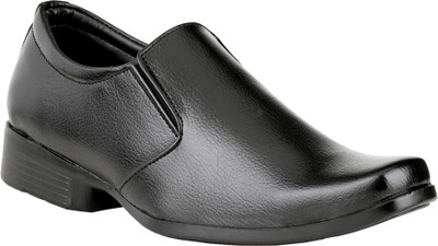 Zebra Royal Night Slip On Shoes For Men(Black