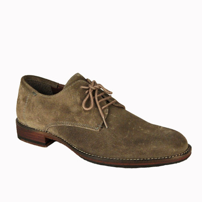 Salt N Pepper Ray Grey Suede Lace Up Casual Shoes For Men(Grey