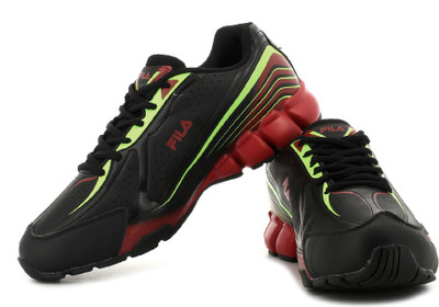 Fila Set Ii Running Shoes For Men(Red), Black;red;lime