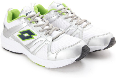 Lotto Antares VI Running Shoes For Men(White, White;silv;lime