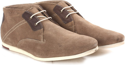 Red Tape Men Genuine Leather Sneakers For Men(Brown, Stone
