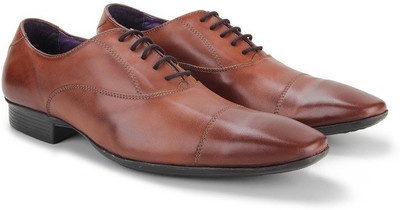 Knotty Derby Toe Cap Oxford Lace Up For Men(Tan