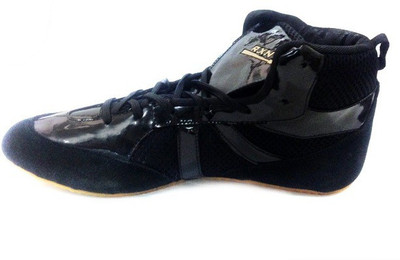 RXN Black Boxing & Wrestling Shoes For Men(Black