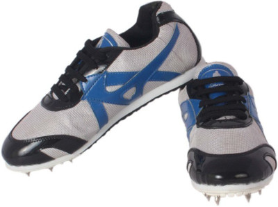 Davico Athletic Spike Running Shoes For Men(Black, Grey)