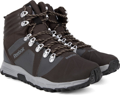 REEBOK OUTDOOR VOYAGER MID Outdoor Shoes For Men(Brown, Grey, Earth/gravel/black