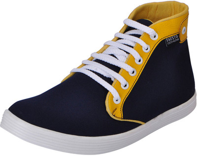 FAUSTO Sneakers For Men(Blue, Navy blue