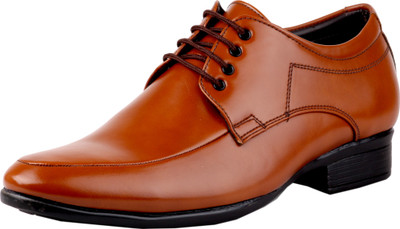 Zebra Romanian Lace Up Shoes For Men(Tan)