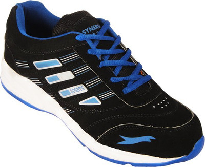 Action Synergy 7141 Black/Blue Walking Shoes For Men(Black)