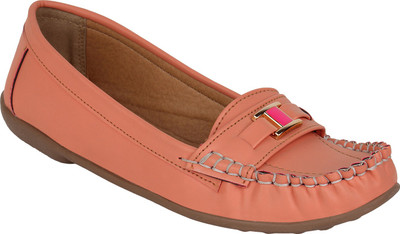Niremo Loafers For Women(Orange, Peach