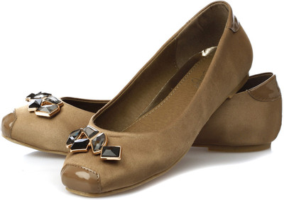 Vero Couture Encrusted Aureate Bellies For Women(Gold