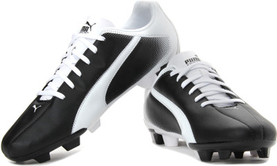 Puma FG Football Shoes For Men(White, Black), 01;black;white