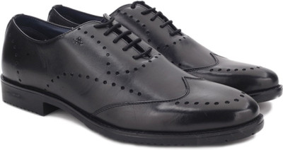 Arrow Lace up Shoes For Men(Black