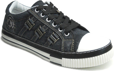 Fast Trax 5707-Black Canvas Shoes For Men(White, Blue