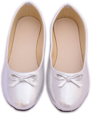 Myra Party Wear Bellies For Women(Silver, Grey)