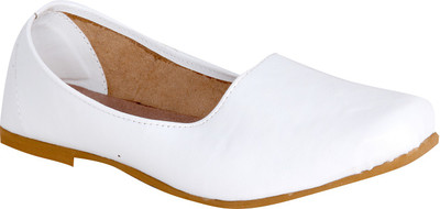 Panahi Soft & Comfort Shoes Ethnic Footwear Bellies For Men(White