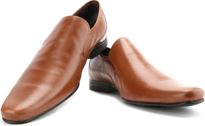 Red Tape Men Genuine Leather Slip On shoes For Men(Brown), Tan