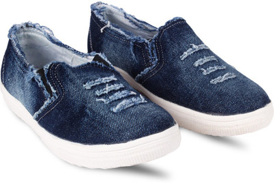 Anand Archies Boat Shoes For Women(Blue)